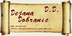 Dejana Dobranić vizit kartica